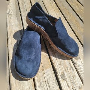 Birkenstock Callan Suede Navy Espadrilles Size 41